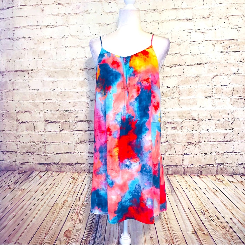 Carole Christian Watercolor pattern NWT Tank Dress